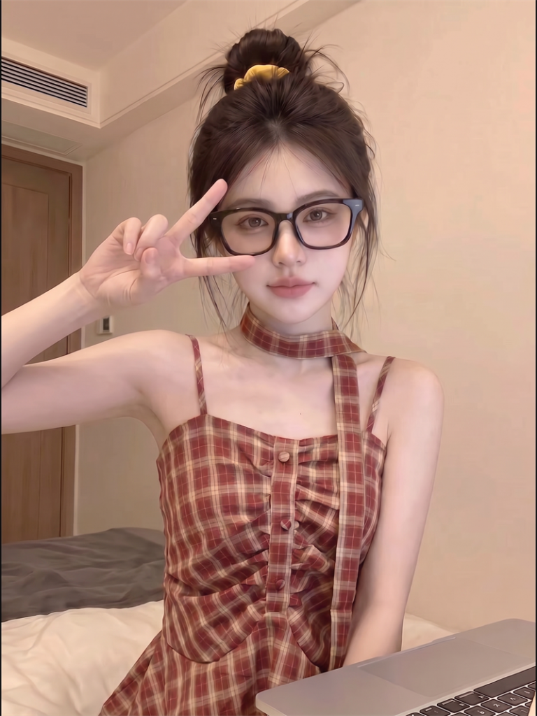 French Retro Red Plaid Camisole Top 2026 Summer Sexy Chic Women's Sleeveless Shirt